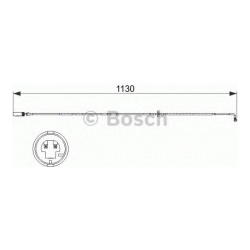 įspėjimo kontaktas, stabdžių trinkelių susidėvėjimas
                                BOSCH                            