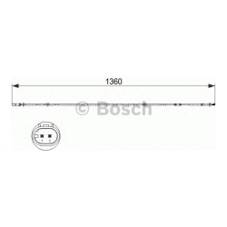 Įspėjimo kontaktas, stabdžių trinkelių susidėvėjimas
BOSCH