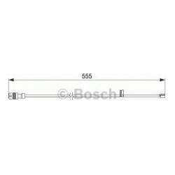 Įspėjimo kontaktas, stabdžių trinkelių susidėvėjimas
                                BOSCH                            