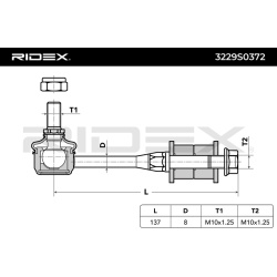 stabilizatoriaus traukė
                                RIDEX                                                3229S0372, Nenu