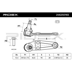 Šarnyras
                                RIDEX                                                2462S0165, Nenurodytas gaminto