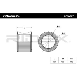 oro filtras
                                RIDEX                                                8A0267, Nenurodytas gamintoj