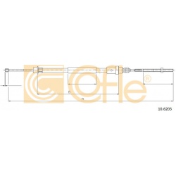 trosas, stovėjimo stabdys
                                COFLE                                                10.6203, Nenu