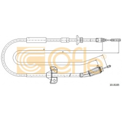 trosas, stovėjimo stabdys
                                COFLE                                                10.8185, Nenu