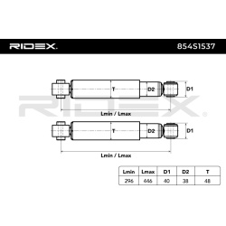 amortizatorius
                                RIDEX                                                854S1537, Nenurodytas gam