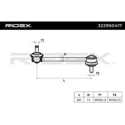 stabilizatoriaus traukė
                                RIDEX                                                3229S0417, Nenu