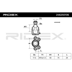 Šarnyras
                                RIDEX                                                2462S0136, Nenurodytas gaminto