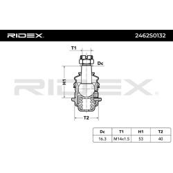 Šarnyras
                                RIDEX                                2462S0132, Nenurodytas gamintojas, 2462S0132, 
