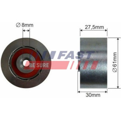 įtempiklio skriemulys, paskirstymo diržas
                                FAST                                             