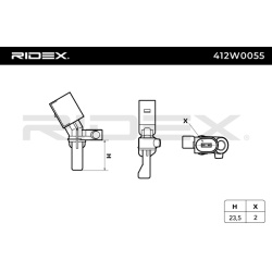 RIDEX                                412W0055, Nenurodytas gamintojas, 412W0055, auto detalė