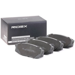 stabdžių trinkelių rinkinys, diskinis stabdys
                                RIDEX                                       