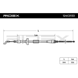 trosas, stovėjimo stabdys
                                RIDEX                                                124C0133, Nen