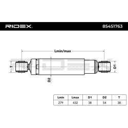 amortizatorius
                                RIDEX                                                854S1763, Nenurodytas gam