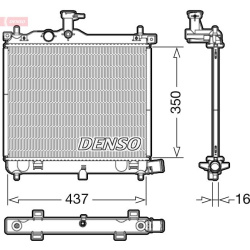 radiatorius, variklio aušinimas
                                DENSO                                                DRM4100