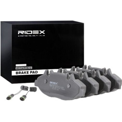 stabdžių trinkelių rinkinys, diskinis stabdys
                                RIDEX                                       