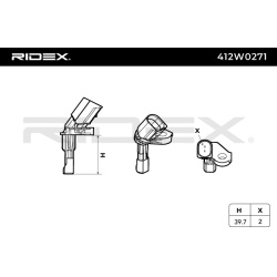 jutiklis, rato greitis
                                RIDEX                                                412W0271, Nenurod