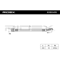 stabdžių žarnelė
                                RIDEX                                                83B0495, Nenurodyta