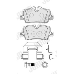 stabdžių trinkelių rinkinys, diskinis stabdys
                                JURID                                       