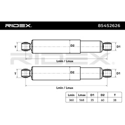 amortizatorius
                                RIDEX                                                854S2626, Nenurodytas gam