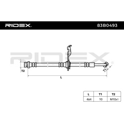 stabdžių žarnelė
                                RIDEX                                                83B0493, Nenurodyta