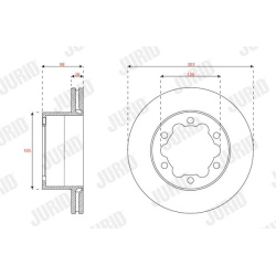 stabdžių diskas (1vnt) COAT+
                                JURID                                                563750JC-