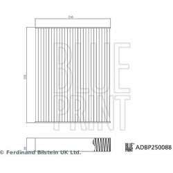 filtras, salono oras
                                BLUE PRINT                                                ADBP250088, BL