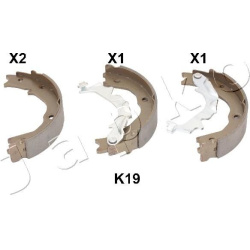 stabdžių trinkelių komplektas
                                JAPKO                                                55K19, 