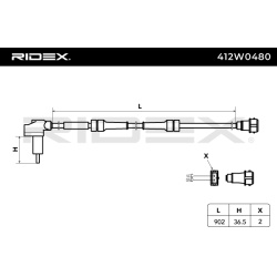jutiklis, rato greitis
                                RIDEX                                                412W0480, Nenurod
