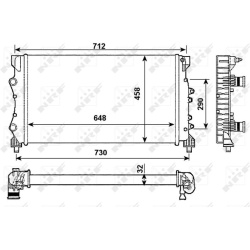 radiatorius, variklio aušinimas
                                NRF                                                53990, NR