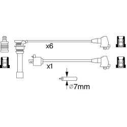uždegimo laido komplektas
                                BOSCH                                                0986356925, B