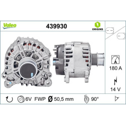 kintamosios srovės generatorius VALEO ORIGINS NEW OE TECHNOLOGY
                                                439930, VALE