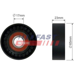 įtempiklio skriemulys, V formos rumbuotas diržas
                                FAST-SPEC                                 