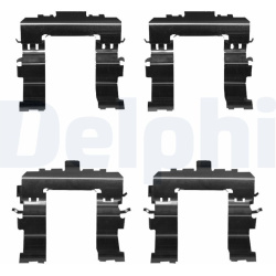 priedų komplektas, diskinių stabdžių trinkelės
                                DELPHI                                   