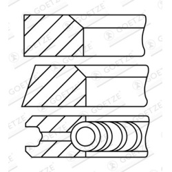 stūmoklio žiedų komplektas
                                GOETZE ENGINE                                                08