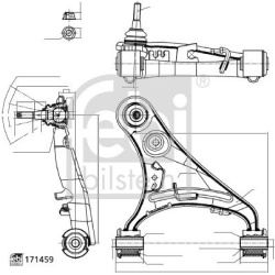 pakabos svirtis
FEBI BILSTEIN 185763, FEBI BIL
