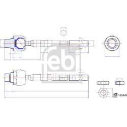 vidinė skersinė vairo trauklė
                                FEBI BILSTEIN                                185894, FEBI BI