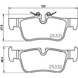 stabdžių trinkelių rinkinys, diskinis stabdys BEYOND LINE - EV
                                BREMBO                     