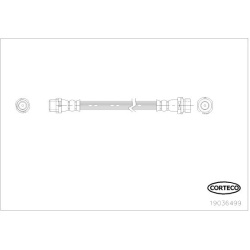 stabdžių žarnelė
                                CORTECO                                19036499, CORTECO, 19036499, auto
