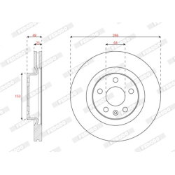 stabdžių diskas (1vnt) PREMIER
                                FERODO                                                DDF303