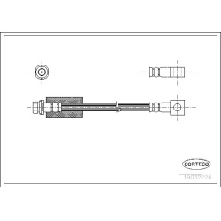 stabdžių žarnelė
                                CORTECO                                19032226, CORTECO, 19032226, auto