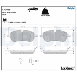 DELPHI                                                LP3835, Nenurodytas gamintojas, LP3835, auto detalė