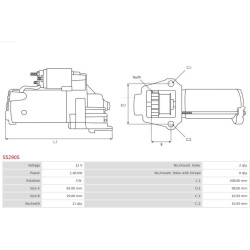 starteris Brand new AS-PL
                                S5290S, AS-PL, S5290S, auto detalė