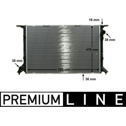 radiatorius, variklio aušinimas BEHR *** PREMIUM LINE ***
                                MAHLE                             