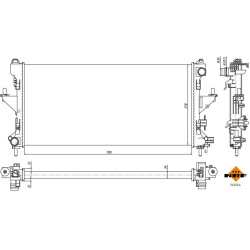 Aušinimo radiatorius
NRF 54202A, NRF, 54202A,