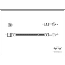 stabdžių žarnelė
                                CORTECO                                19032913, CORTECO, 19032913, auto