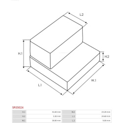 remonto komplektas, starteris AS
                                AS-PL                                SRS5024, AS-PL, SRS5024