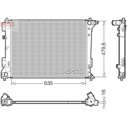 radiatorius, variklio aušinimas
DENSO DRM4102