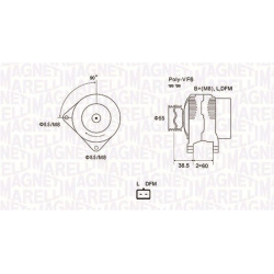 kintamosios srovės generatorius
                                MAGNETI MARELLI                                063731933010,