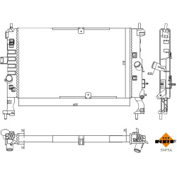 Aušinimo radiatorius
                                NRF                                                53475A, NRF, 53475A,