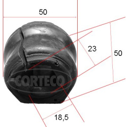 stabilizatoriaus įvorė
                                CORTECO                                49371890, CORTECO, 49371890, 
